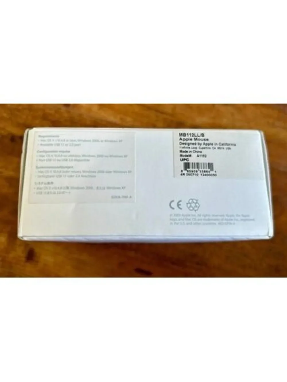 Apple MB112LL/B Wired USB Mouse White A1152